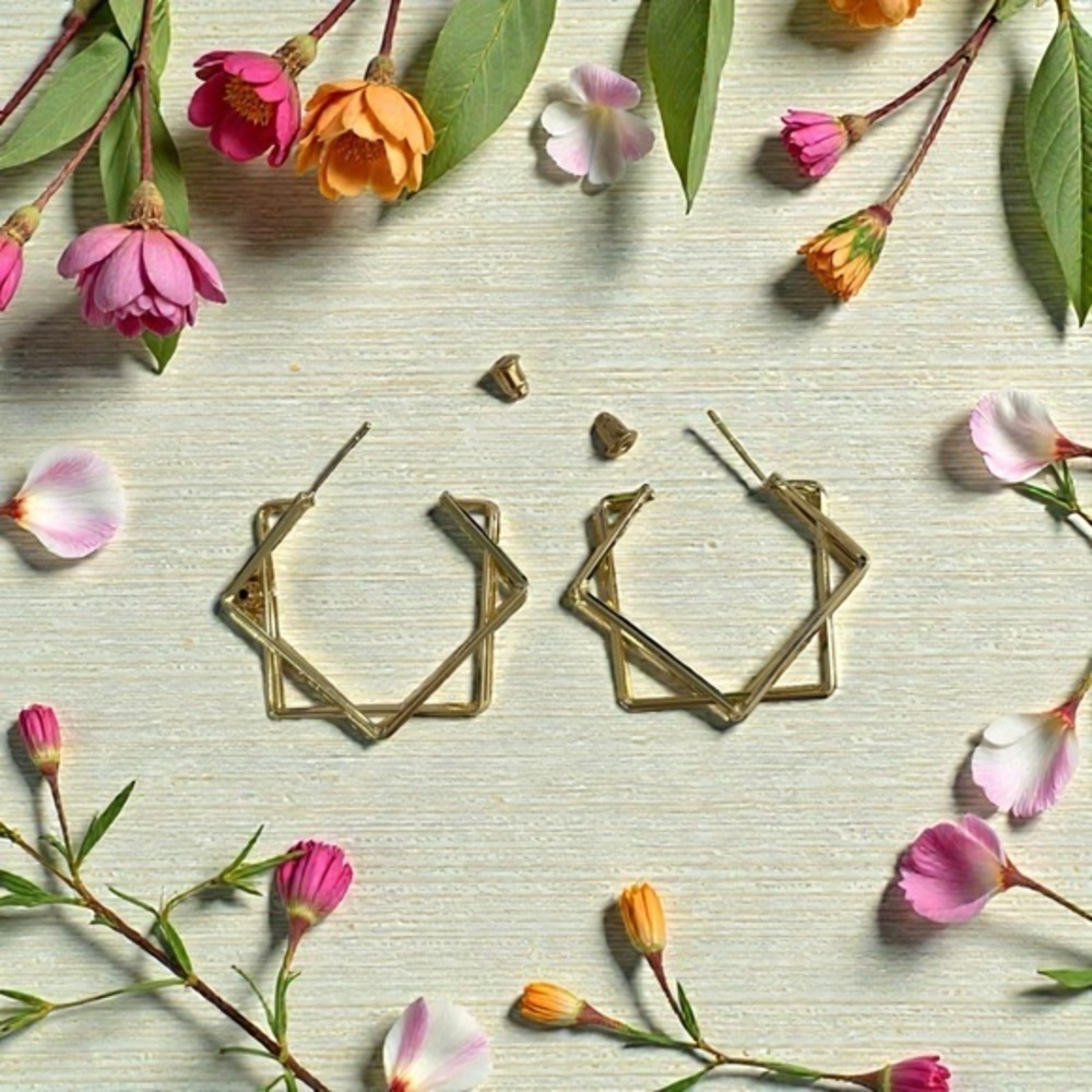 🫶🏻 Geometric Gold Earrings